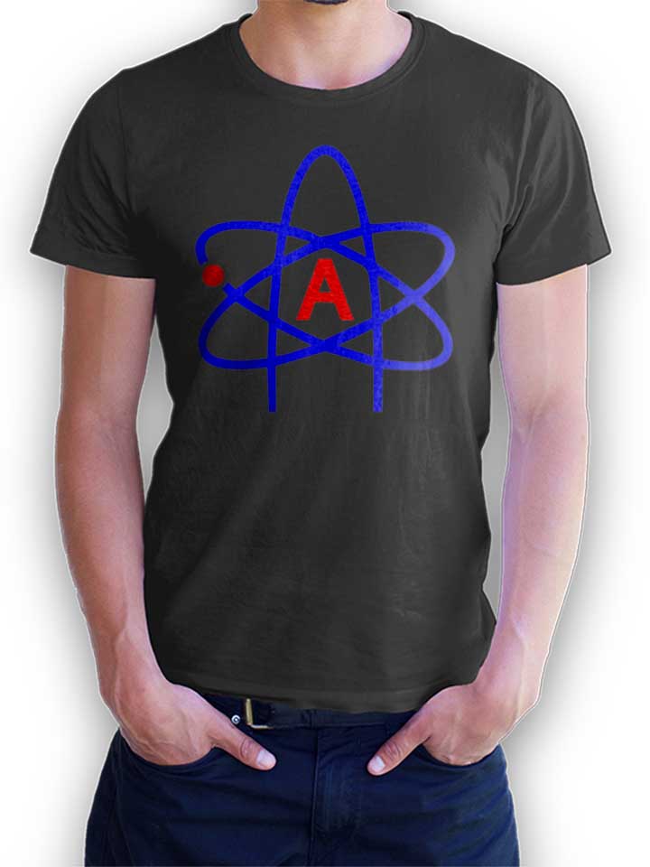 atheist-symbol-t-shirt dunkelgrau 1