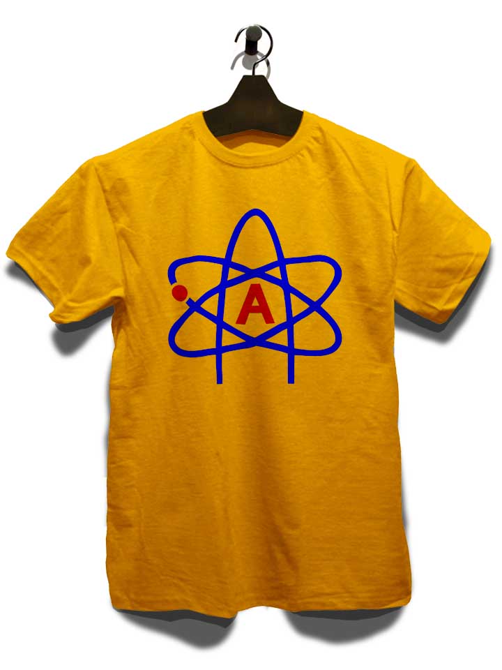 atheist-symbol-t-shirt gelb 3