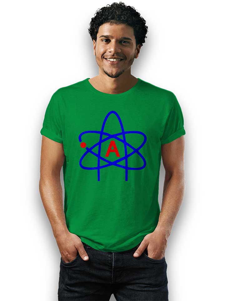 atheist-symbol-t-shirt gruen 2