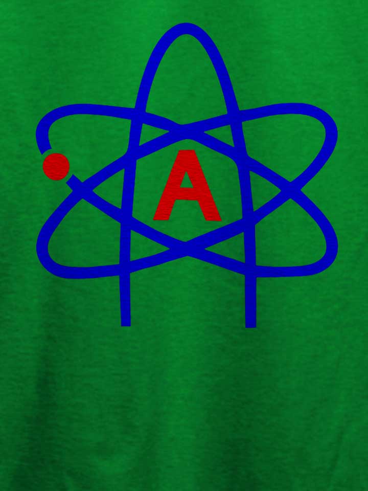 atheist-symbol-t-shirt gruen 4