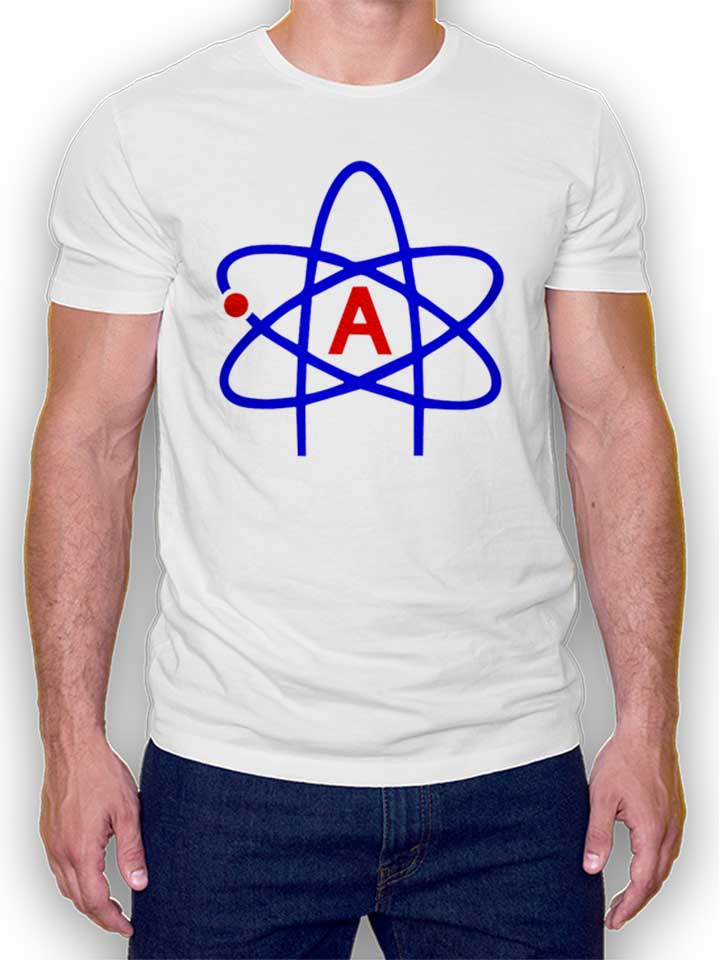 Atheist Symbol T-Shirt weiss L