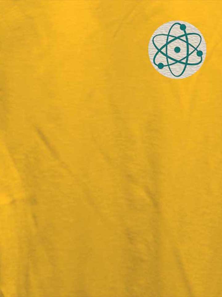 atom-logo-chest-print-damen-t-shirt gelb 4