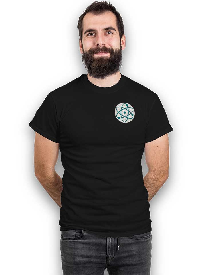 atom-logo-chest-print-t-shirt schwarz 2