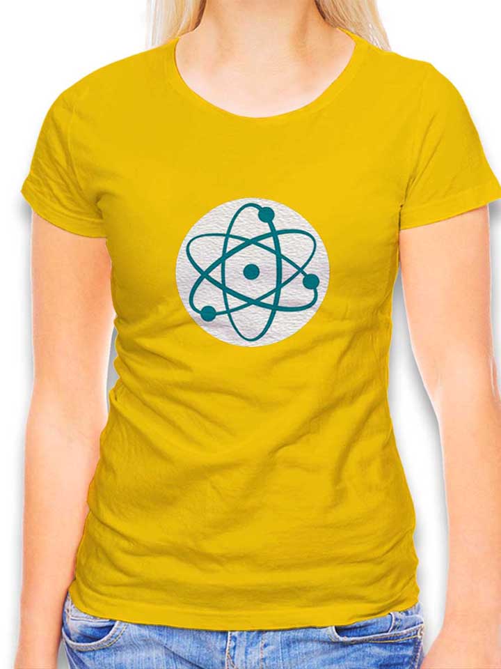 Atom Logo Damen T-Shirt gelb L