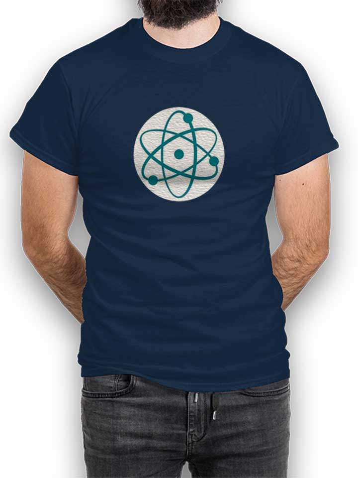 Atom Logo T-Shirt dunkelblau L