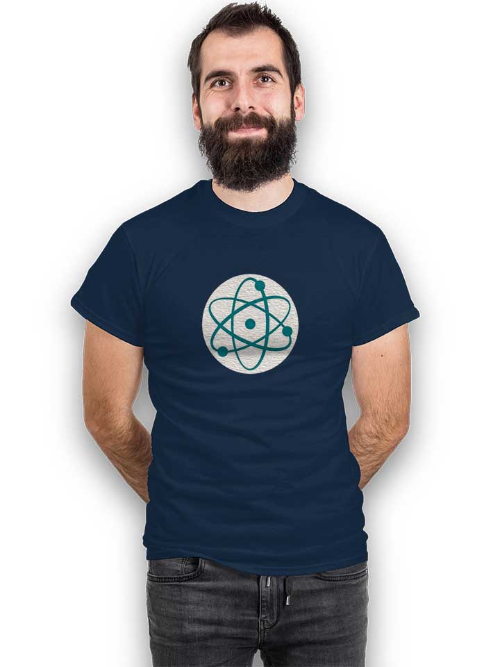 atom-logo-t-shirt dunkelblau 2