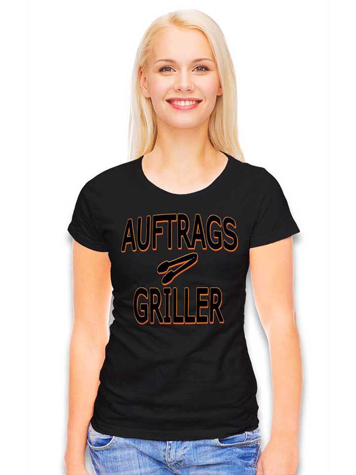 auftragsgriller-damen-t-shirt schwarz 2
