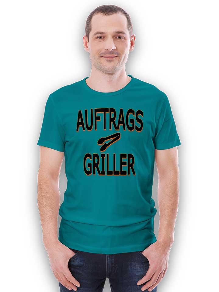 auftragsgriller-t-shirt tuerkis 2