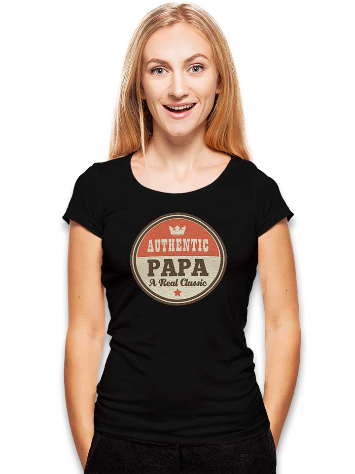 authentic-papa-t-damen-t-shirt schwarz 2