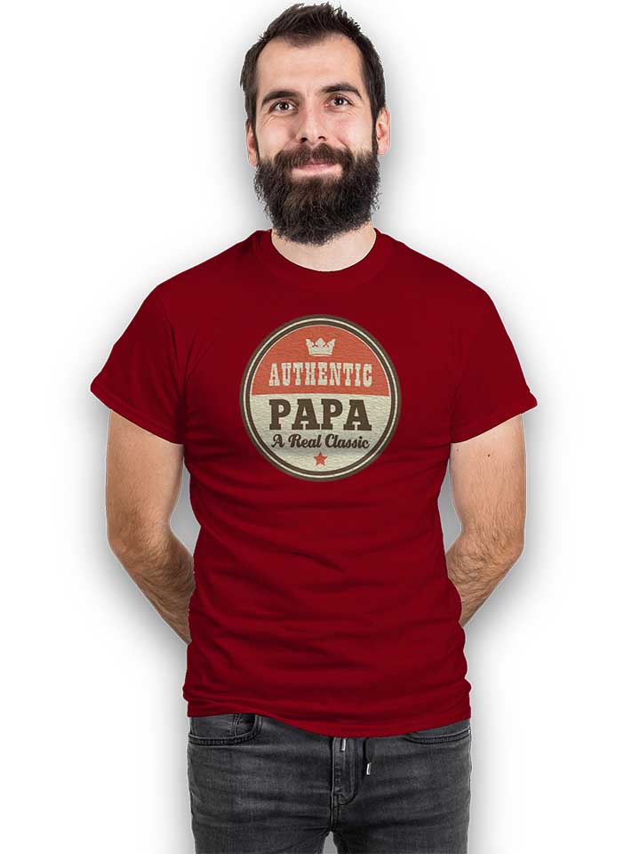authentic-papa-t-t-shirt bordeaux 2