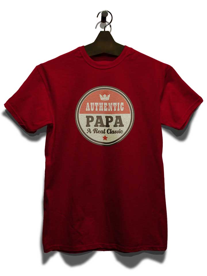authentic-papa-t-t-shirt bordeaux 3