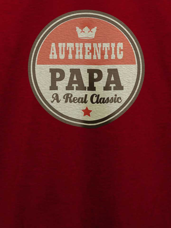authentic-papa-t-t-shirt bordeaux 4