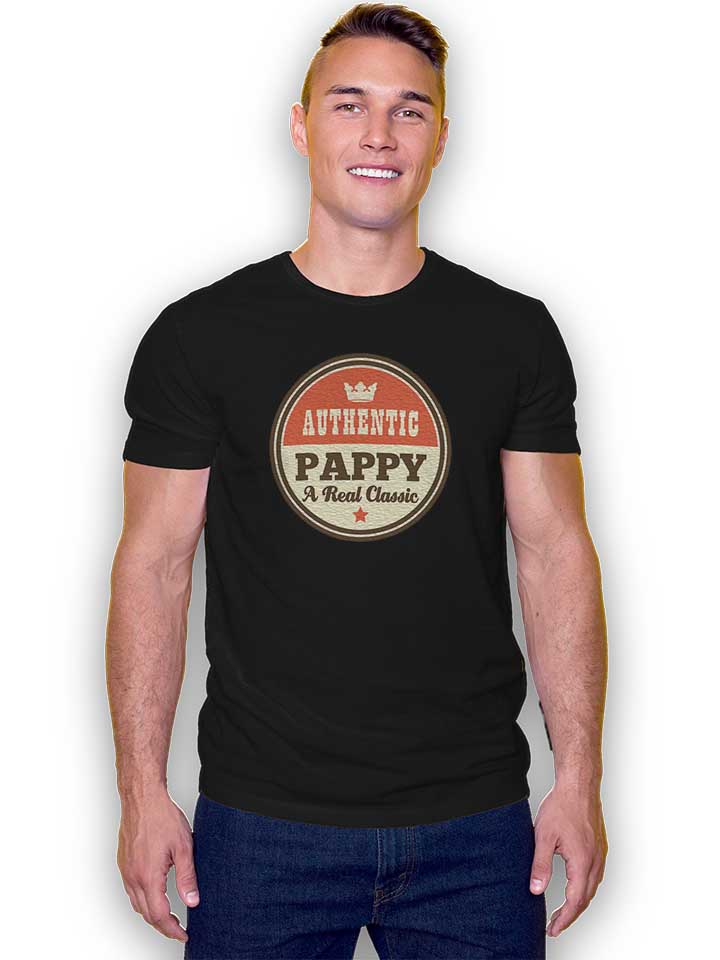 authentic-papa-t-shirt schwarz 2