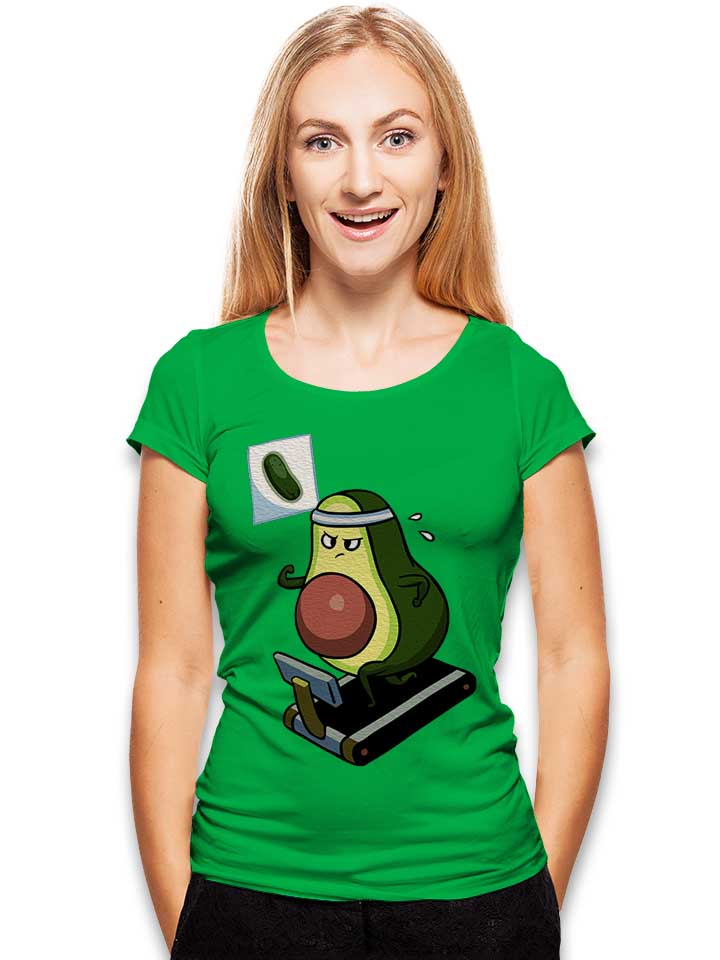avocado-cardio-damen-t-shirt gruen 2