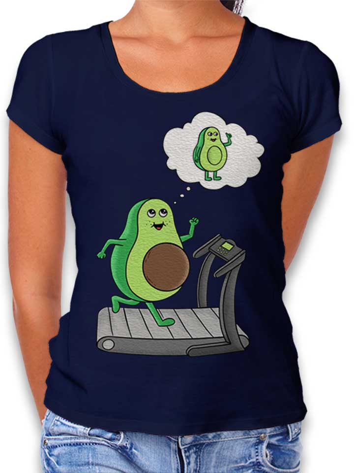 avocado-gym-damen-t-shirt dunkelblau 1