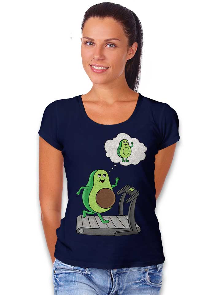 avocado-gym-damen-t-shirt dunkelblau 2