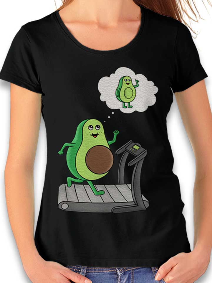 avocado-gym-damen-t-shirt schwarz 1