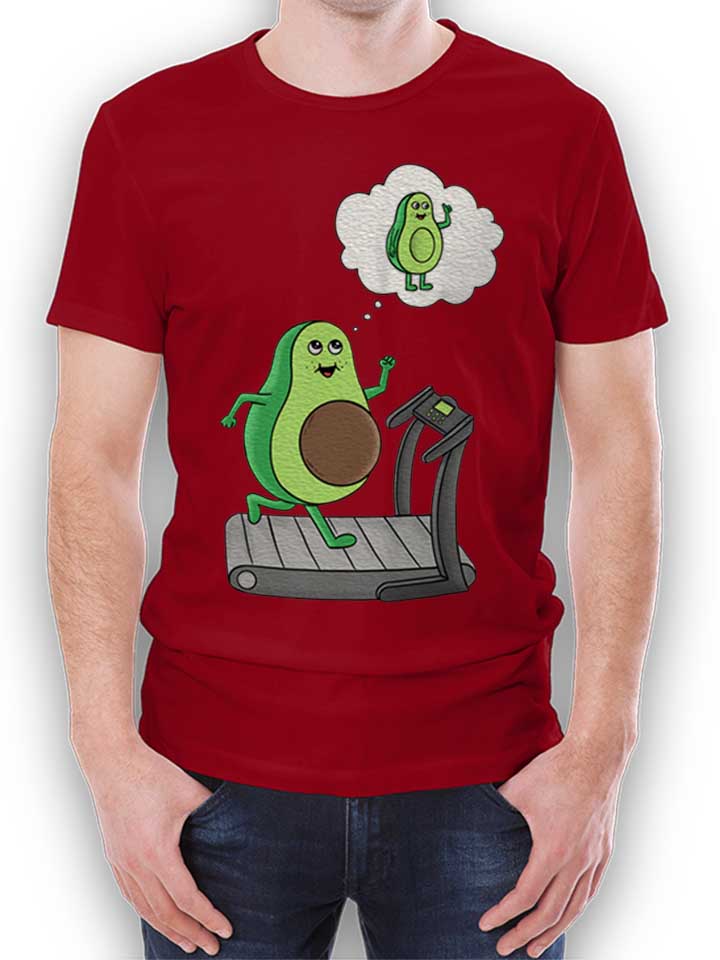 avocado-gym-t-shirt bordeaux 1