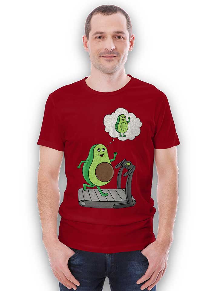 avocado-gym-t-shirt bordeaux 2