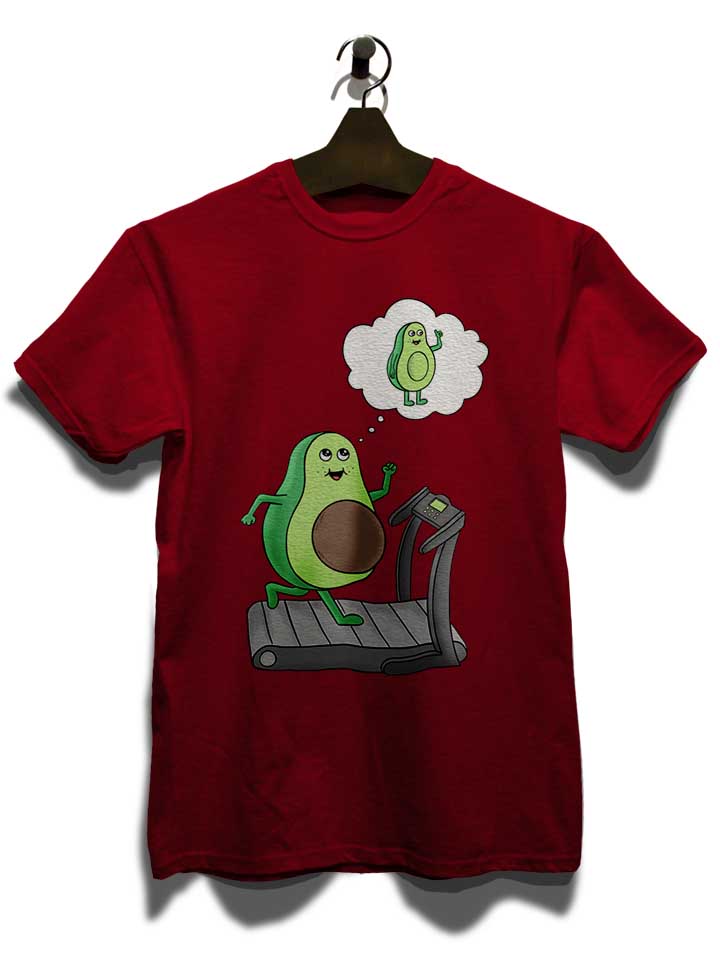 avocado-gym-t-shirt bordeaux 3