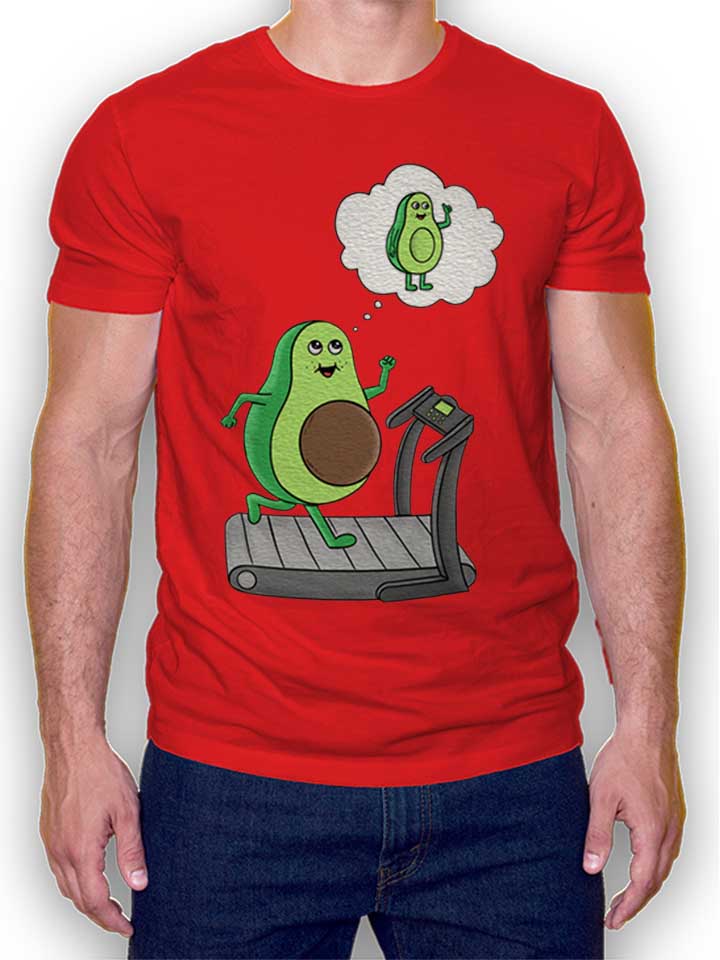 Avocado Gym T-Shirt red L