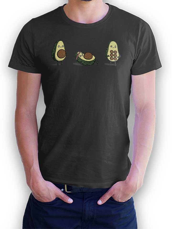 avocado-sixpack-t-shirt dunkelgrau 1