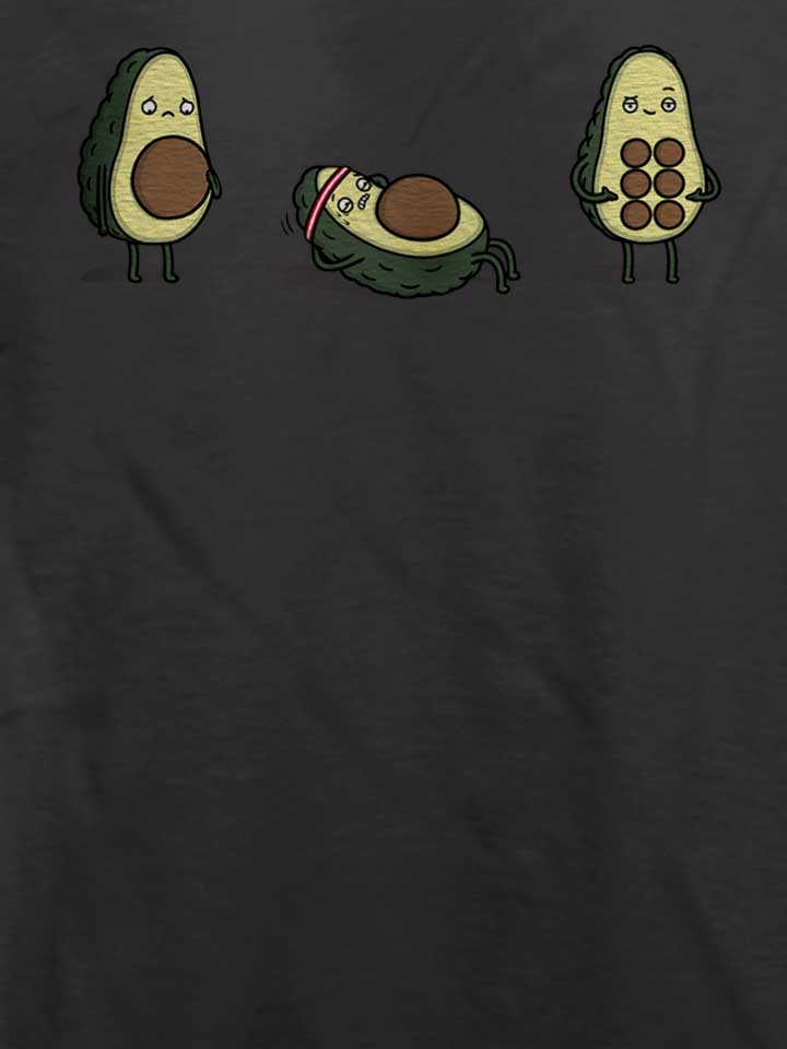 avocado-sixpack-t-shirt dunkelgrau 4