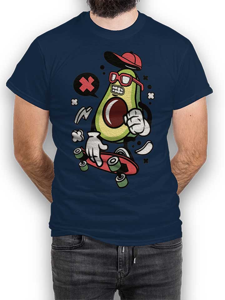 Avocado Skater T-Shirt navy L