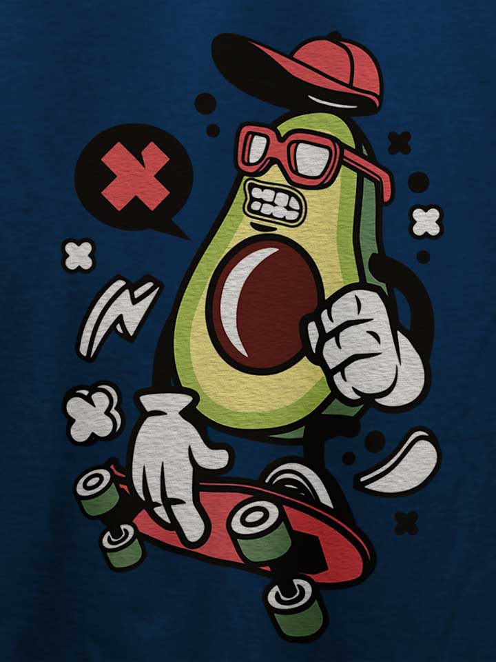 avocado-skater-t-shirt dunkelblau 4