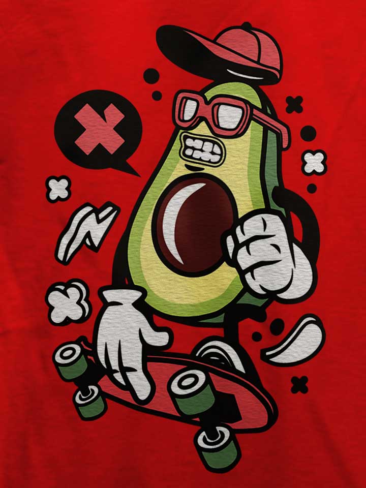 avocado-skater-t-shirt rot 4