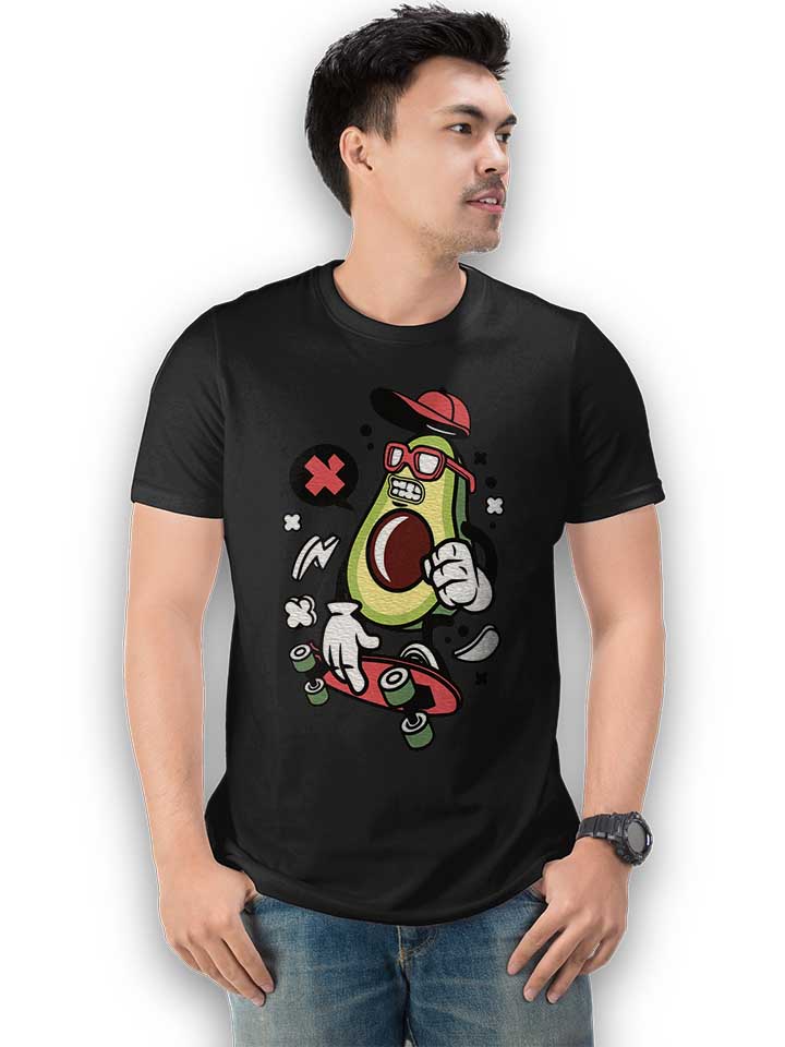 avocado-skater-t-shirt schwarz 2