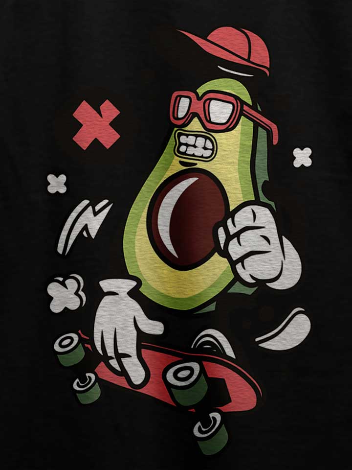 avocado-skater-t-shirt schwarz 4