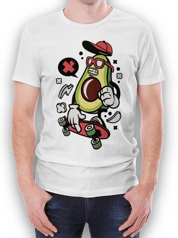 Avocado Skater T-Shirt weiss L