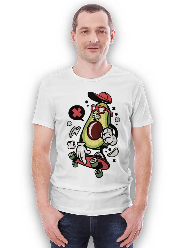 avocado-skater-t-shirt weiss 2