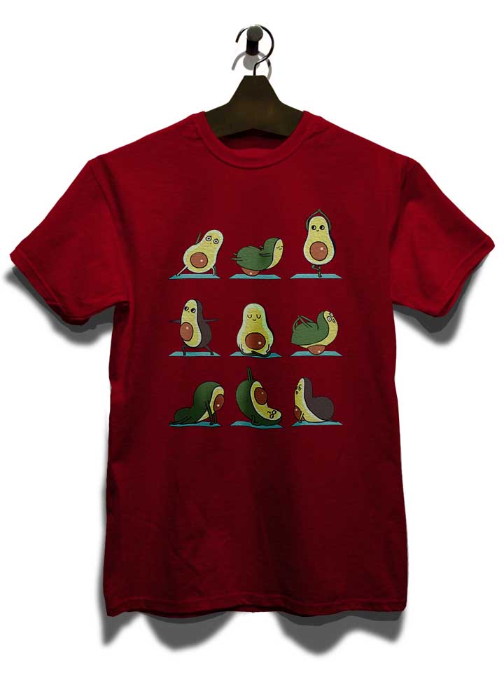 avocado-yoga-t-shirt bordeaux 3