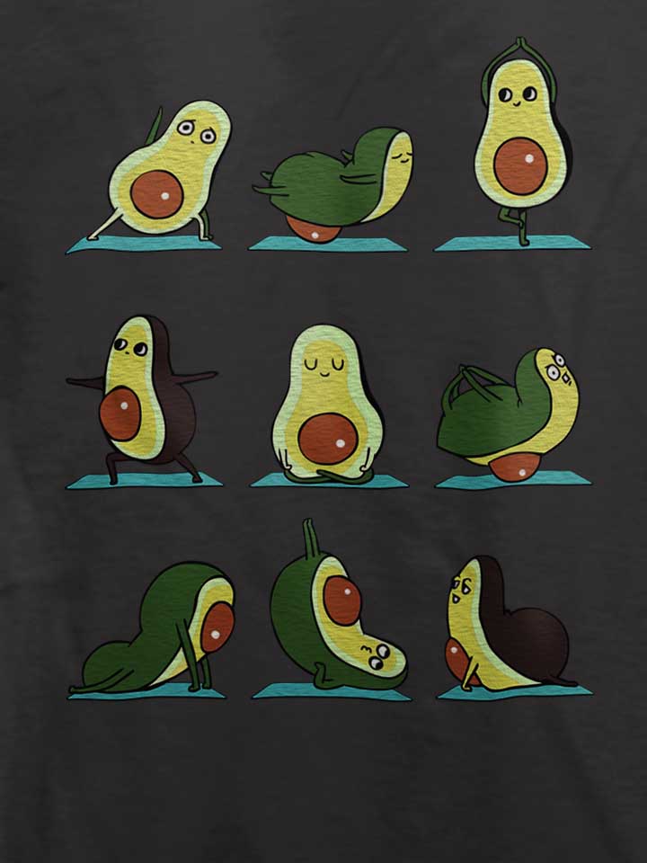 avocado-yoga-t-shirt dunkelgrau 4
