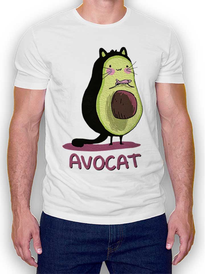 Avocat T-Shirt weiss L