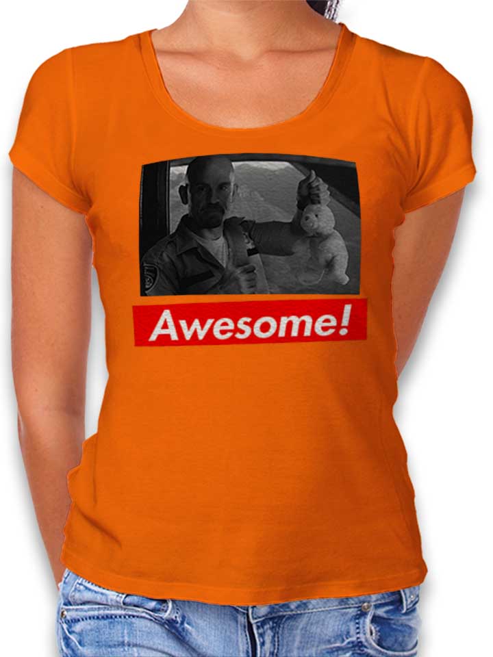 Awesome 22 T-Shirt Donna arancione L