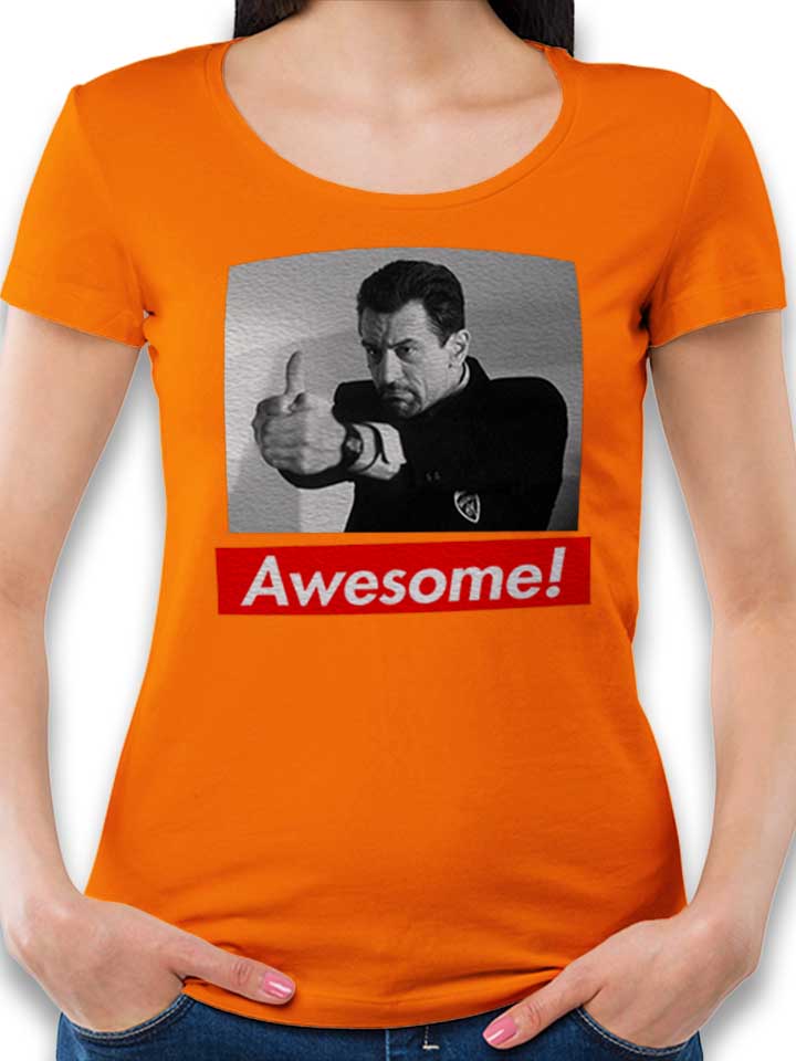 Awesome 33 Camiseta Mujer naranja L