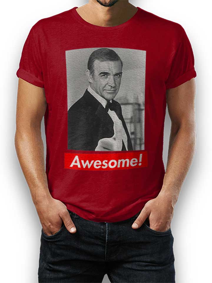 awesome-37-t-shirt bordeaux 1