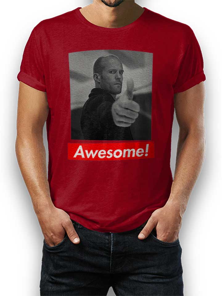 awesome-41-t-shirt bordeaux 1