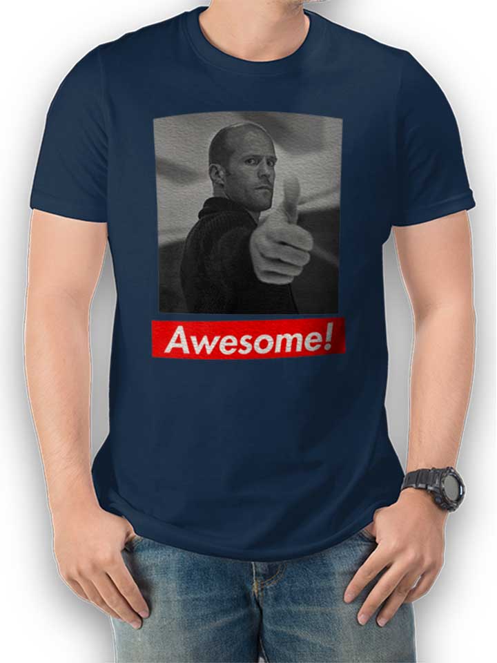 Awesome 41 T-Shirt blu-oltemare L