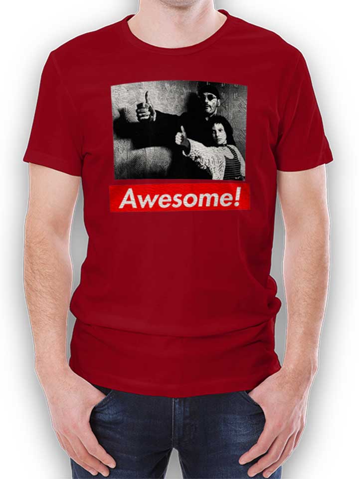 Awesome 46 T-Shirt maroon L
