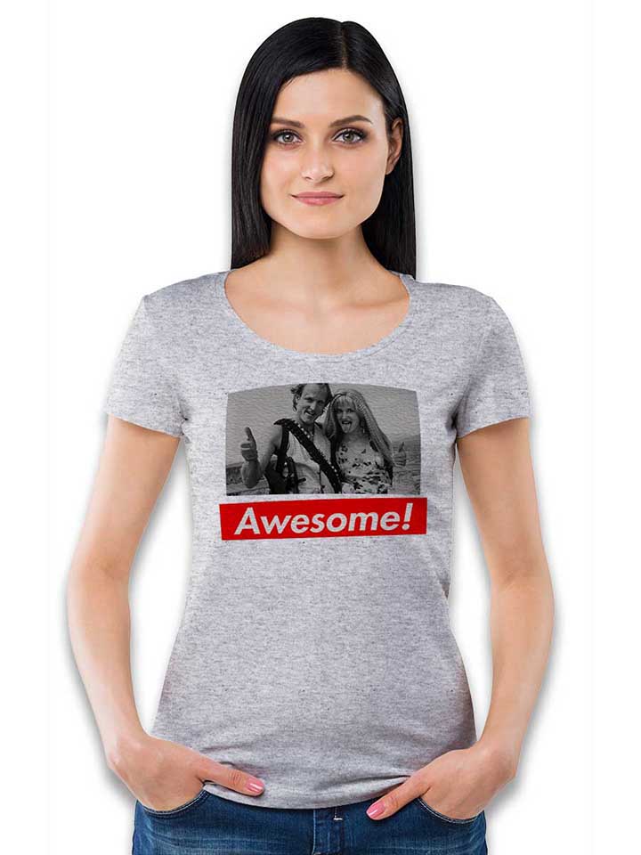 awesome-53-damen-t-shirt grau-meliert 2