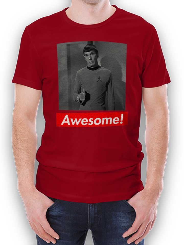 awesome-64-t-shirt bordeaux 1