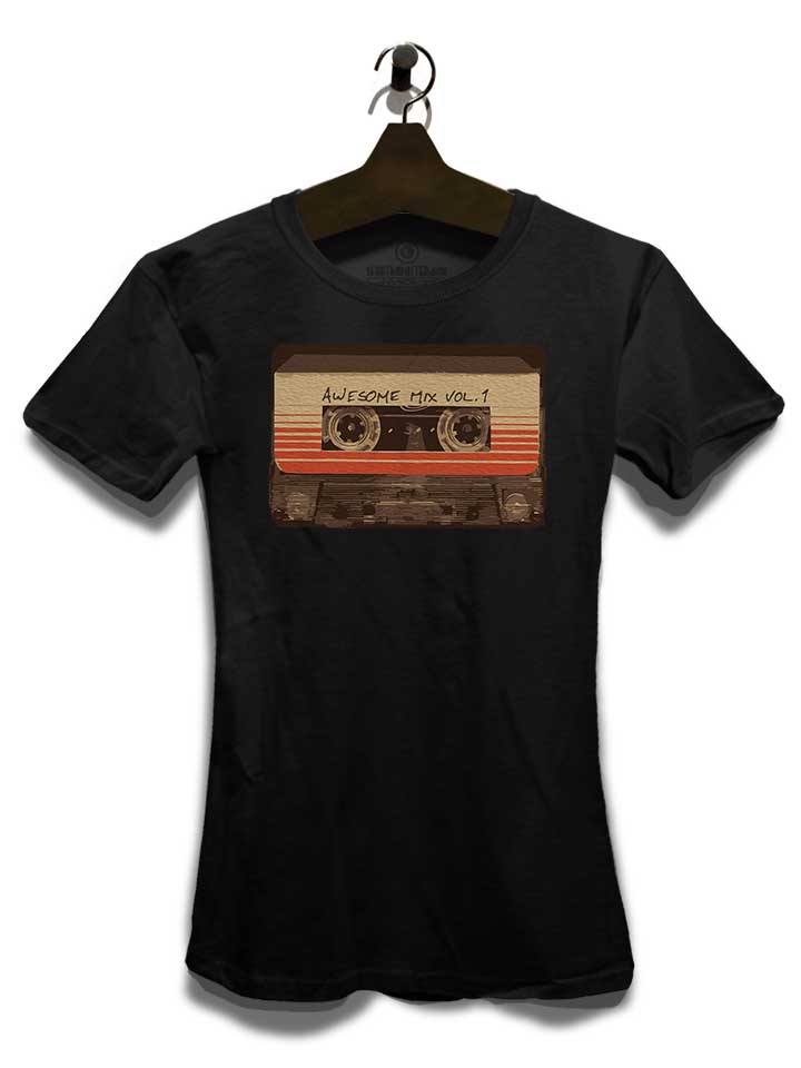 awesome-mix-cassette-damen-t-shirt schwarz 3