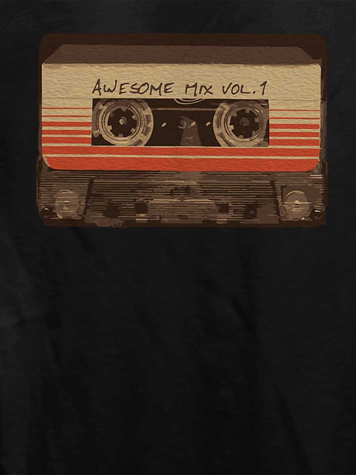 awesome-mix-cassette-damen-t-shirt schwarz 4