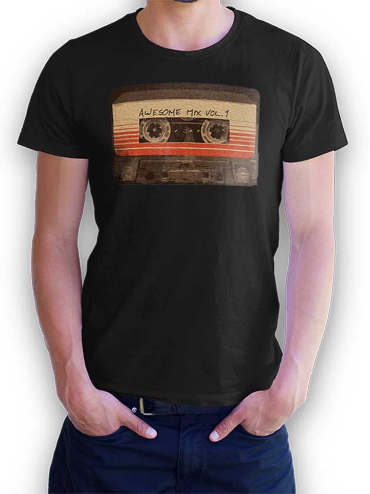 Awesome Mix Cassette T-Shirt schwarz L