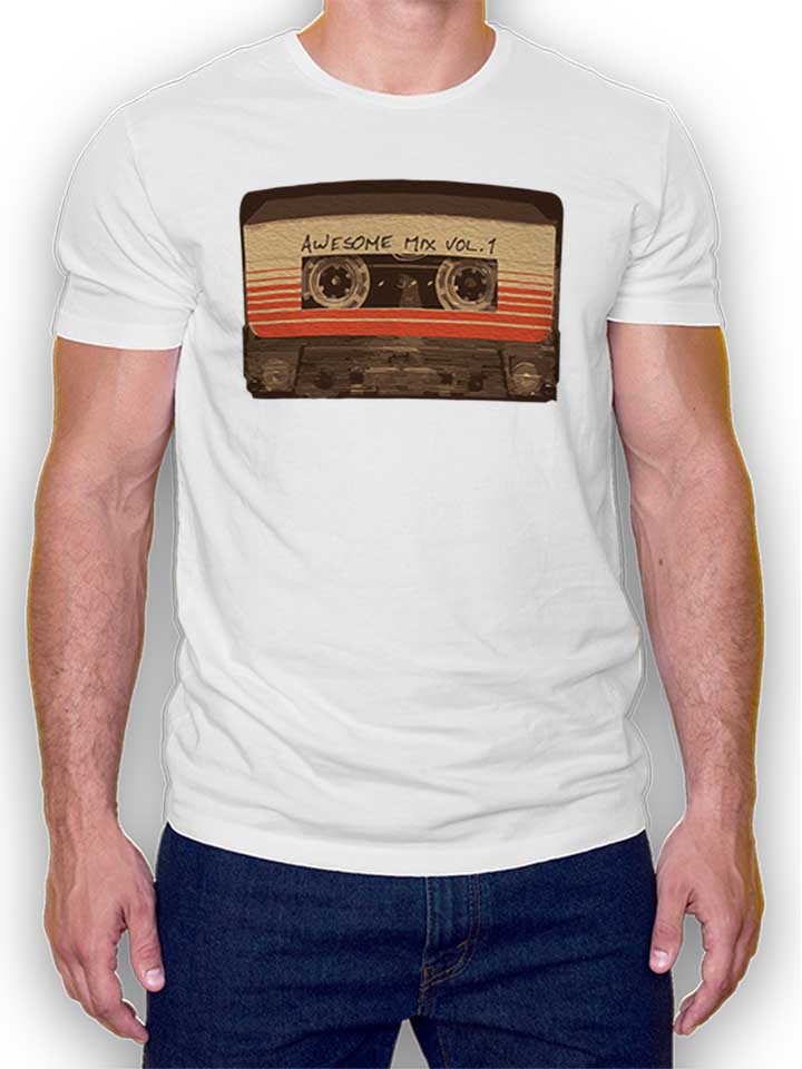 awesome-mix-cassette-t-shirt weiss 1