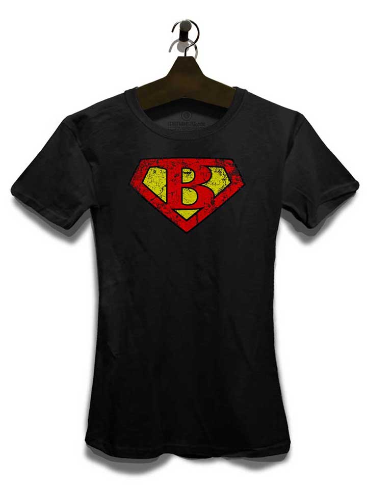 b-buchstabe-logo-vintage-damen-t-shirt schwarz 3